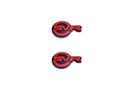 Load image into Gallery viewer, Range Rover Emblem &amp; Badge Set - Grille and Tailgate SVR logo — Red