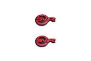 Range Rover Emblem & Badge Set - Grille and Tailgate SVR logo Range Rover emblems decoinfabric RED