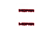 Chrysler Emblem & Badge Set - Grille and Tailgate Mopar Blood logo Chrysler emblems decoinfabric RED