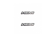 Jeep Emblem & Badge Set - Grille and Tailgate Hemi logo (Type 2) Jeep emblems decoinfabric WHITE