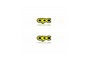 Vauxhall Emblem & Badge Set - Grille and Tailgate OPC logo Vauxhall emblems decoinfabric YELLOW