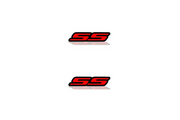 Chevrolet Emblem & Badge Set - Grille and Tailgate SS logo Chevrolet emblems decoinfabric RED