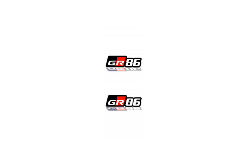 Toyota Emblem & Badge Set - Grille and Tailgate GR86 logo Toyota emblems decoinfabric
