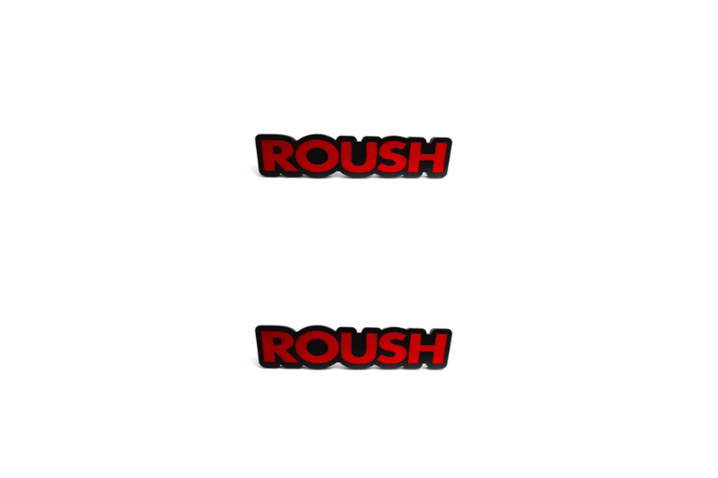 Chevrolet Emblem & Badge Set - Grille and Tailgate Roush logo Chevrolet emblems decoinfabric RED