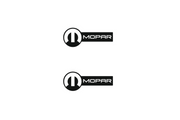 Chrysler Emblem & Badge Set - Grille and Tailgate Mopar logo (Type 17) Chrysler emblems decoinfabric BLACK