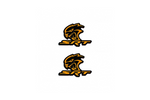 Load image into Gallery viewer, Jeep Emblem &amp; Badge Set - Grille and Tailgate Hellcat + SRT logo — Orange