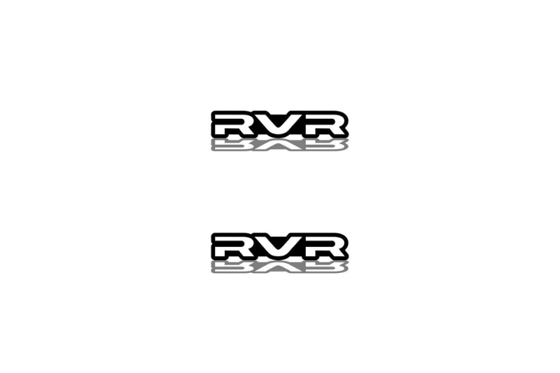 Mitsubishi Emblem & Badge Set - Grille and Tailgate RVR logo Mitsubishi emblems decoinfabric WHITE