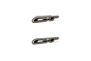 Ford Mustang Emblem & Badge Set - Grille and Tailgate GT logo (Type 3) Ford emblems decoinfabric SILVER MIRROR