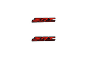 Dodge Emblem & Badge Set - Grille and Tailgate SRT logo (Type 3) Dodge emblems decoinfabric RED
