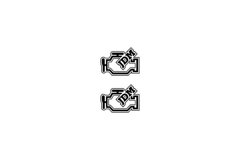 Toyota Emblem & Badge Set - Grille and Tailgate JDM logo (Type 4) Toyota emblems decoinfabric BLACK
