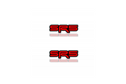 Toyota Emblem & Badge Set - Grille and Tailgate SR5 logo Toyota emblems decoinfabric RED