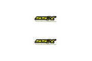 Chevrolet Emblem & Badge Set - Grille and Tailgate SSX logo Chevrolet emblems decoinfabric YELLOW