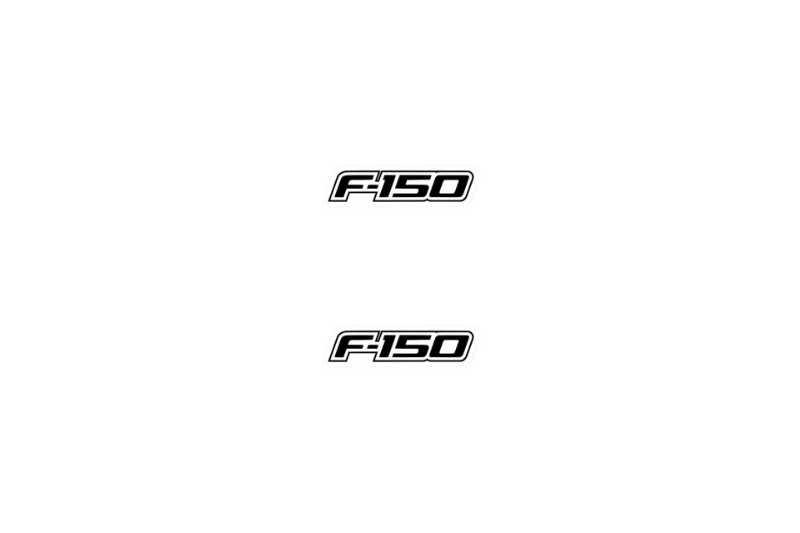 Ford Ranger Emblem & Badge Set - Grille and Tailgate F150 logo (Type 2) Ford emblems decoinfabric WHITE