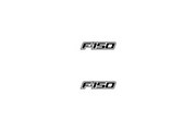 Ford Ranger Emblem & Badge Set - Grille and Tailgate F150 logo (Type 2) Ford emblems decoinfabric WHITE