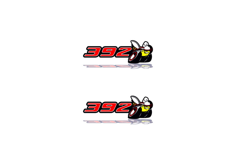 Dodge Emblem & Badge Set - Grille and Tailgate 392 Scat Pack logo Dodge emblems decoinfabric