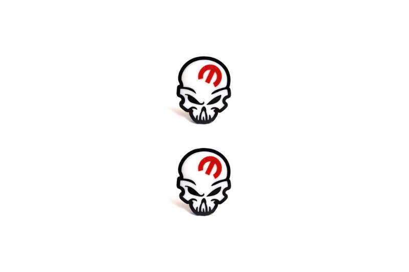 Chrysler Emblem & Badge Set - Grille and Tailgate Mopar Skull logo Chrysler emblems decoinfabric