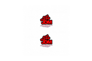 Toyota Emblem & Badge Set - Grille and Tailgate JDM logo (Type 3) Toyota emblems decoinfabric RED