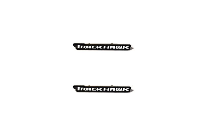 Jeep Emblem & Badge Set - Grille and Tailgate TrackHawk logo Jeep emblems decoinfabric WHITE