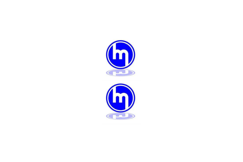Mazda Emblem & Badge Set - Grille and Tailgate Old Mazda logo Mazda emblems decoinfabric BLUE