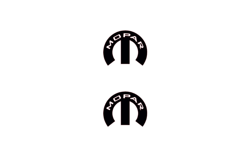 Jeep Emblem & Badge Set - Grille and Tailgate Mopar logo (Type 22) Jeep emblems decoinfabric BLACK