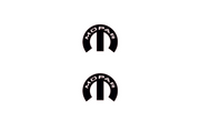 Jeep Emblem & Badge Set - Grille and Tailgate Mopar logo (Type 22) Jeep emblems decoinfabric BLACK