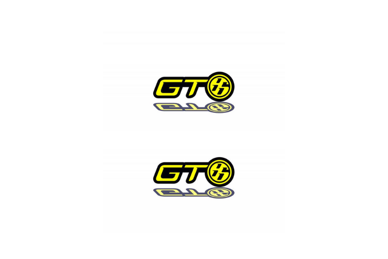 Toyota Emblem & Badge Set - Grille and Tailgate GT86 logo Toyota emblems decoinfabric YELLOW