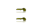 Jeep Emblem & Badge Set - Grille and Tailgate SRT Hellhawk logo Jeep emblems decoinfabric YELLOW