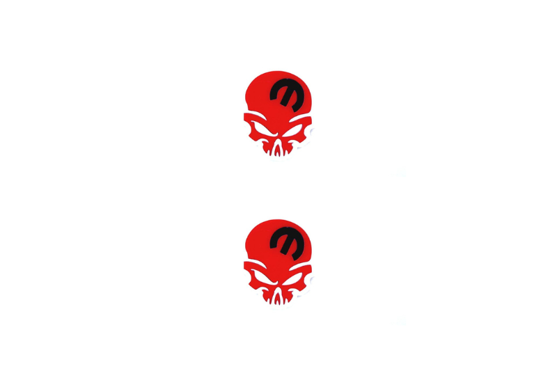 Chrysler Emblem & Badge Set - Grille and Tailgate Mopar Skull logo (Type 5) Chrysler emblems decoinfabric