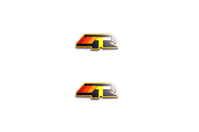 Toyota Emblem & Badge Set - Grille and Tailgate 4Runner logo Toyota emblems decoinfabric YELLOW
