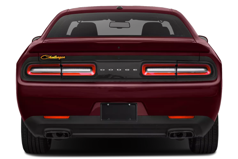 Dodge Challenger tailgate trunk rear emblem with Challenger Fire logo