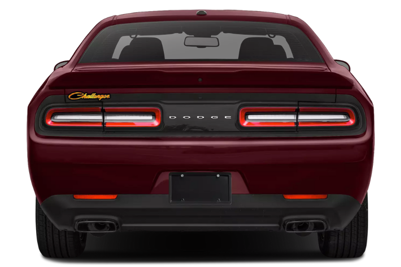 Dodge Challenger tailgate trunk rear emblem with Challenger Fire logo Dodge emblems decoinfabric