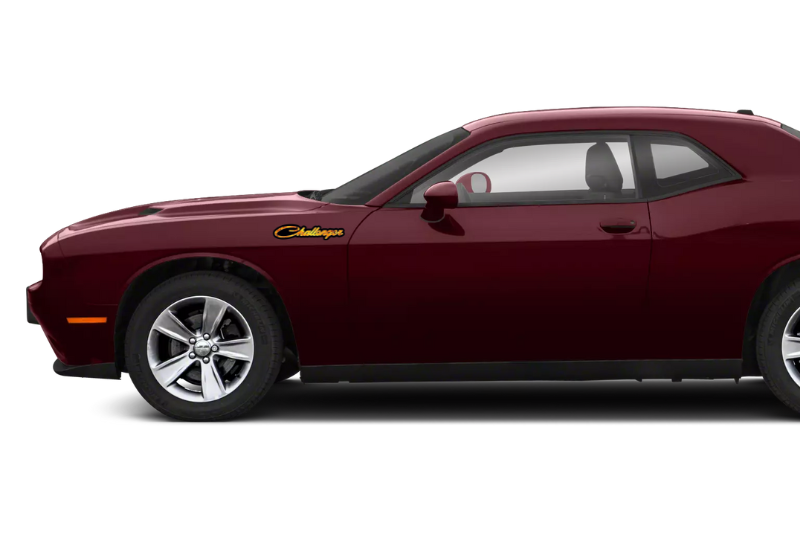 Dodge Challenger Emblem & Badges set with Challenger Fire logo Dodge emblems decoinfabric