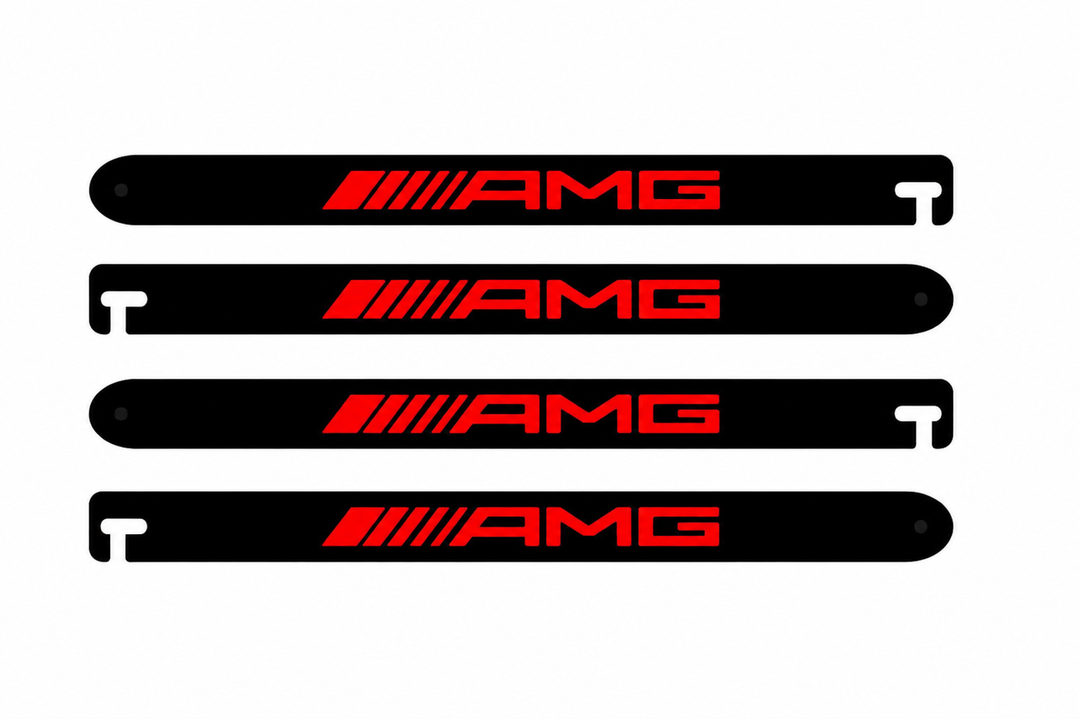 Custom Car Show Door Props AMG Logo Stainless Steel