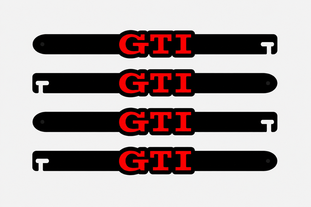 Custom Car Show Door Props GTI (type 1) Logo Stainless Steel