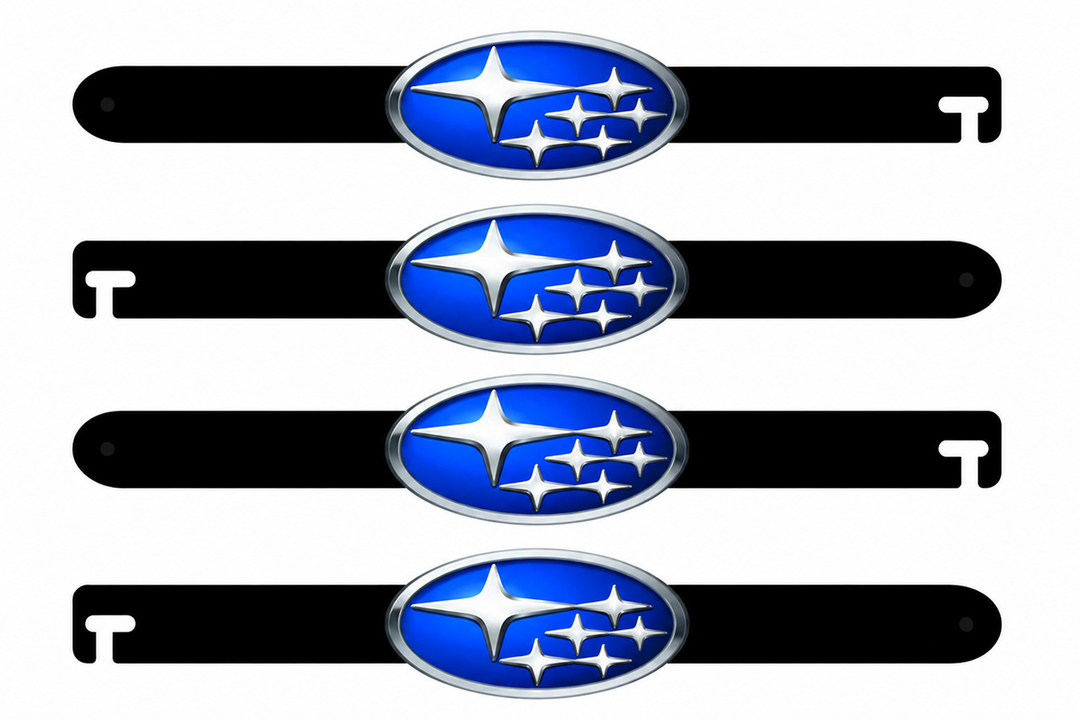 Custom Car Show Door Props Subaru Logo Stainless Steel