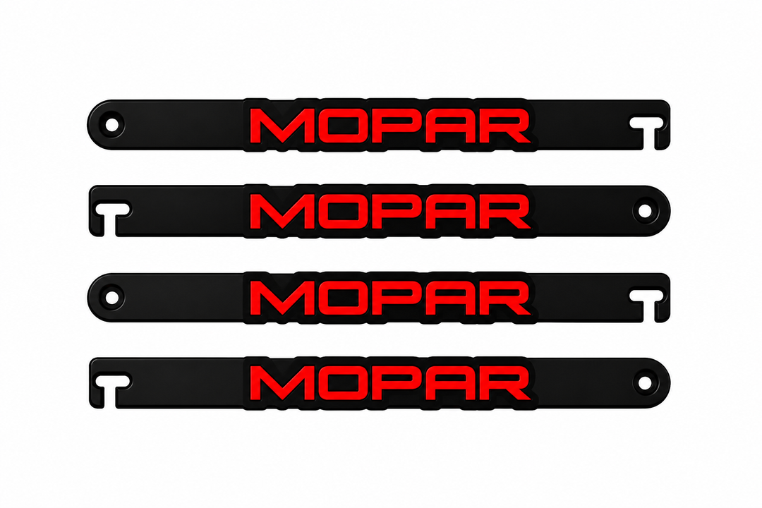 Custom Car Show Door Props Mopar (type 1) Logo Stainless Steel