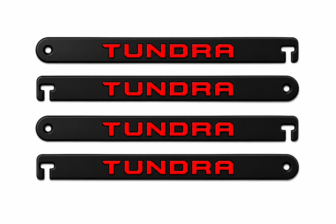 Custom Car Show Door Props Tundra Logo Stainless Steel Car Show Stainless Steel Door Props decoinfabric