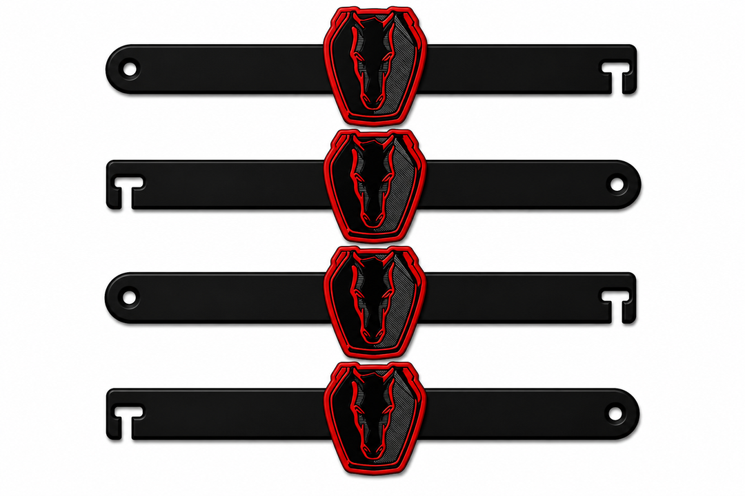 Custom Car Show Door Props Dark Horse (type 1) Logo Stainless Steel Car Show Stainless Steel Door Props decoinfabric