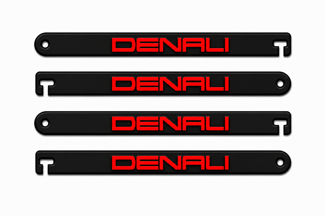 Custom Car Show Door Props Denali Logo Stainless Steel