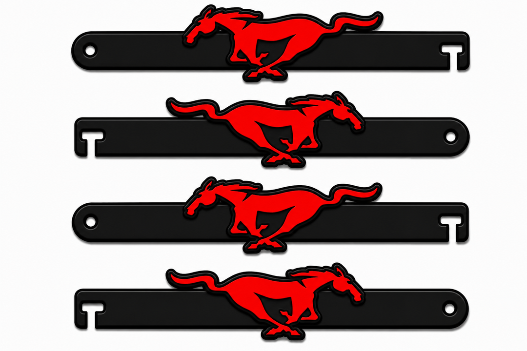 Custom Car Show Door Props Mustang Horse Logo Stainless Steel