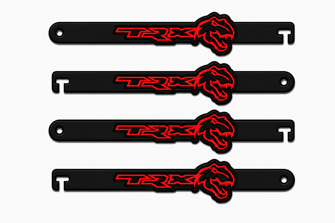 Custom Car Show Door Props TRX + Head (type 1) Logo Stainless Steel Car Show Stainless Steel Door Props decoinfabric