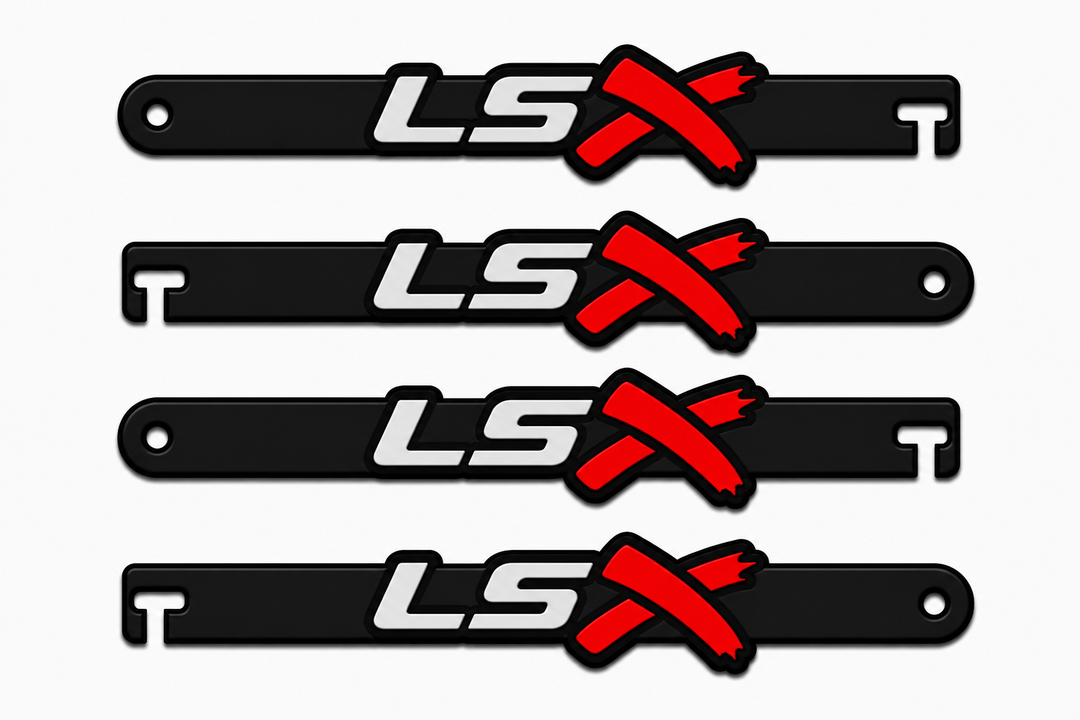 Custom Car Show Door Props LSX Logo Stainless Steel Car Show Stainless Steel Door Props decoinfabric