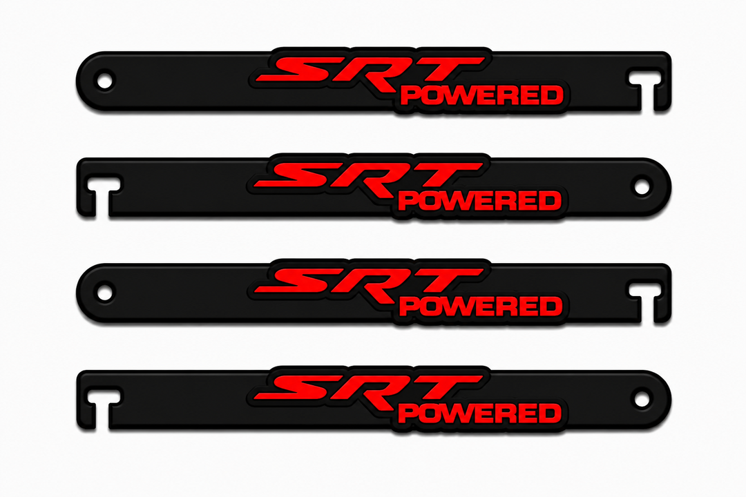 Custom Car Show Door Props SRT powered Logo Stainless Steel