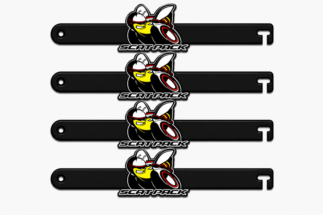 Custom Car Show Door Props Scatpack (type 2) Logo Stainless Steel