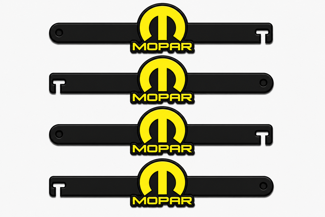 Custom Car Show Door Props Mopar (type 2) Logo Stainless Steel