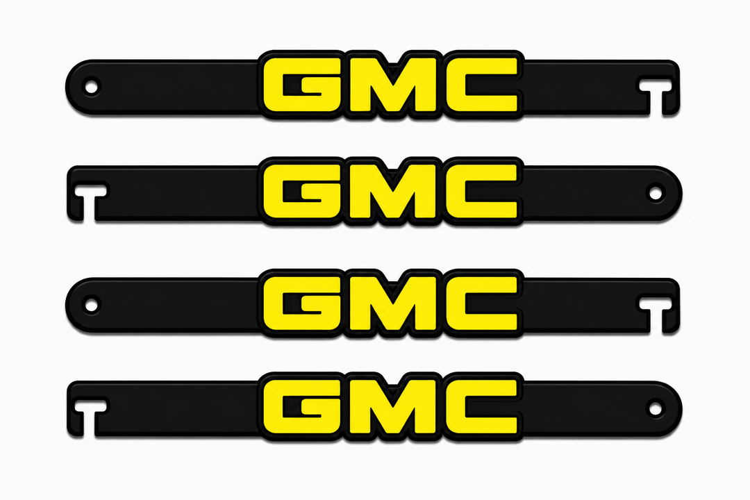 Custom Car Show Door Props GMC (type 2) Logo Stainless Steel Car Show Stainless Steel Door Props decoinfabric