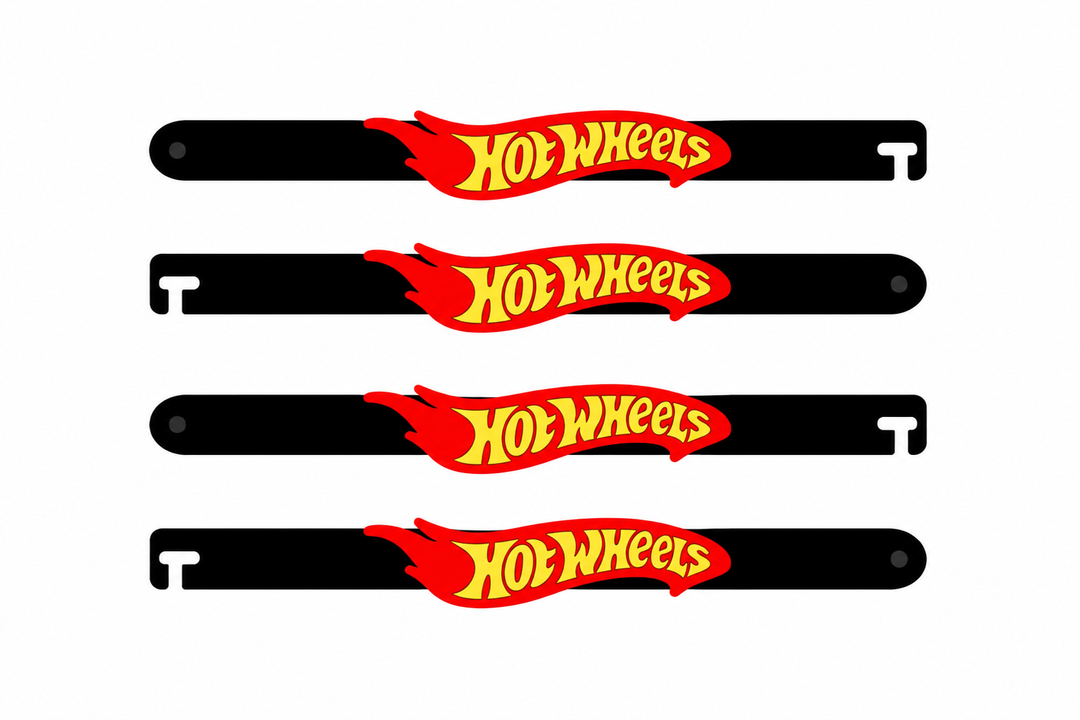 Custom Car Show Door Props Hot Wheels Logo Stainless Steel