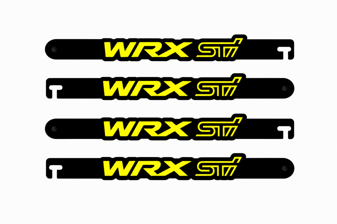 Custom Car Show Door Props WRX STI Logo Stainless Steel