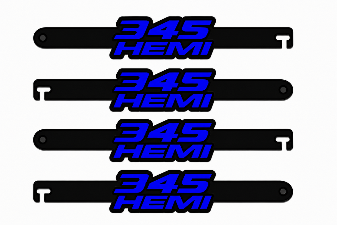 Custom Car Show Door Props 345 Hemi Logo Stainless Steel