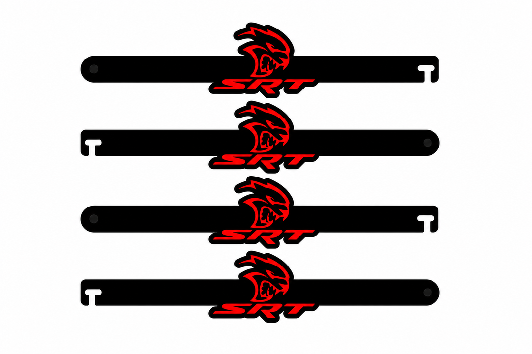 Custom Car Show Door Props Hellcat SRT Logo Stainless Steel